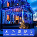 JMEXSUSS 800 LED Blue Icicle Christmas Lights Outdoor, Icicle Lights for Outside with 160 Drops, Blue Christmas String Lights Indoor Outdoor for Party Holiday Christmas Decoration by GreenHaven Gardens