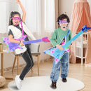 Guitar and Microphone Play Set with Glasses,Music Toys with Music&Light,Kids Karaoke Machine,Music Instruments for Toddlers,Boys,Perschool Educational Toys Gift for Children by TinyTreasures Baby Boutique