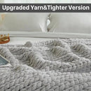 Esterra Chunky Knit Throw Blanket Newly Upgraded Heavy Tighter Version, Handmade Chenille Throw Super Soft, Thick Yarn Cable Knit Crochet Throw Blanket for Couch Bed Sofa (50"x60" Light Grey) by CozyNest Decor