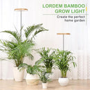 LORDEM Bamboo Grow Light for Indoor Plants,Full Spectrum LED Plant Grow Light, Height Adjustable Growing Lamp with Auto Timer 4H/8H/12H, 4 Dimmable Levels, Ideal for Large Tall Plants by GreenHaven Gardens