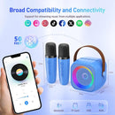 Mini Karaoke Machine for Kids Adults: Portable Bluetooth Karaoke Speaker with 2 Wireless Microphones, Karaoke Gifts for Girls Boys Ages 4-12+ Years Old Christmas Birthday Home Party(Navy Blue) by TinyTreasures Baby Boutique