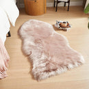 AMTOVO Faux Fur Rug, Pink Area Rug, Fluffy Sheepskin Rug, Fuzzy Ultra Soft 2 x 4 ft Shag Rugs for Bedroom Sofa Throw Cushion Room Decor, Sheepskin by CozyNest Decor