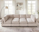 Modular Sectional Sofa, Convertible Sofa Couch Modular Sofa with Ottoman, Sectional Sofas for Living Room Small Apartments by CozyNest Decor