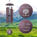 ASTARIN 36" Large Deep Tone Personalized Sympathy Wind Chimes, Memorial Wind Chime for Loss of Mother Father Loved One, Tree of Life Bereavement Gifts Decor Outdoor Patio Garden(Produced in USA) by CozyNest Decor