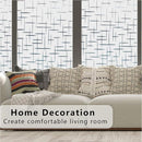 Finnez Frosted Window Film Non-Adhesive, Frosting Privacy Film for Glass Windows, Self Static-Cling Decorative Window Cling for Home Office UV Protection Cross Pattern, 23.6 x 157.4 inches by CozyNest Decor