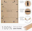 18x24 Poster Frame Set of 4 Natural Solid Oak Photo Frames with 16x20 Removable Mat Wall Hanging Large Handcrafted Frame with HD Plexiglass Wall and Tabletop Display Large Picture Frame by CozyNest Decor