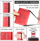 Passport Holder Cover Wallet Travel Essentials Leather Rfid Blocking Case Vacation Luggage Must Haves Travel Accessories for Men Women (116