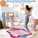 SUNLIN Dance Mixer Rhythm Step Play Mat - Dance Game Toy Pad with LED Lights, Gift for Kids Girls Boys, Adjustable Volume, Built-in Music, 3 Challenge Levels (3-12 Years Old), Pink by TinyTreasures Baby Boutique