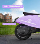 Kids Motorcycle, 2 Wheel Electric Motorcycle for Girls Ages 8-14, 24V Ride on Toys with Music, Story, Headlight, 3 Speed Options, Up to 60min Ride Time, for Riders up to 143 lbs, Easy Assemble, Purple by TinyTreasures Baby Boutique