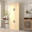 Oak Kitchen Pantry, 71" Tall Cabinet with Doors, Hutch with Storage for Dining Room by CozyNest Decor