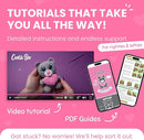 Cookie Box Crochet Kit for Beginners - Learn to Craft Amigurumi Stuffed Animals - Knitting Gift for Kids and Adults - Beginner-Friendly Yarn - Stitch-by-Stitch Video Tutorial - Bear Ted by TinyTreasures Baby Boutique