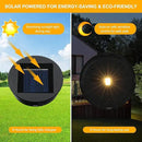2 Pack Replacement Solar Light Parts-8 lumens Warm White LED Waterproof Solar Light Replacement Top Kit for Outdoor DIY Hanging Lanterns(3.15in) by GreenHaven Gardens