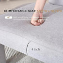 Grey Chenille Dining Chairs Set of 4, Modern Barrel Dining Room Chairs Upholstered Faux Fur Accent Chair with Arms and Round Back for Living Room Kitchen Armchair No Assembly Needed by CozyNest Decor