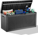 60 Gallon Deck Box Large Outdoor Storage for Patio Furniture,Outdoor Cushions,Garden Tools and Pool Supplies,Waterproof,Resin,Lockable(Black) by CozyNest Decor
