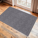 Door Mat Home Welcome Mats Outdoor and Indoor, Heavy-Duty Low-Profile Non-Slip Front Welcome Mat for Home Entrance, Outside Entry, Yard, Floor, Patio (Grey, 36x24) by CozyNest Decor