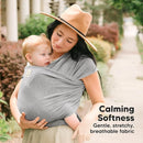 KeaBabies Baby Wrap Carrier - All in 1 Original Baby Carrier Newborn to Toddler Sling, Easy to Wear, Hands Free Bonding, Lightweight, Breathable Infant Wraps (Classic Gray) by TinyTreasures Baby Boutique