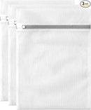 3 Pack Large Mesh Laundry Bags by MDSXO- Fine Durable Lingerie Delicates Bag for Washing Machine 16 * 20 inch [3 Pack] by TinyTreasures Baby Boutique