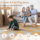 Skyweaver 24 Tiles Soft Non-Toxic Baby Play Mat for Floor EVA Foam Jigsaw Puzzle Play Mat, Interlocking Squares with 0.6inch for Babies, Toddlers & Kids Gym, Nursery, Playroom, Gray by TinyTreasures Baby Boutique