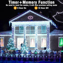 66ft 200 LED Christmas String Lights Indoor Outdoor - White Christmas Lights Outdoor Clear Wire Waterproof, 8 Modes Connectable Fairy String Lights Plug in for Bedroom Room Wedding Decorations by GreenHaven Gardens
