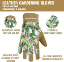 HLDD HANDLANDY Work Gloves for Women and Ladies, Leather Gardening Gloves Flexible Mechanic Working Gloves by GreenHaven Gardens