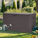 YITAHOME 200 Gallon Extra Large Deck Box, Double-Wall Resin Outdoor Storage Box with Flexible Divider for Patio Cushions Pool Supplies Garden Tools, 990 lbs Load Capacity, Lockable (Brown) by CozyNest Decor