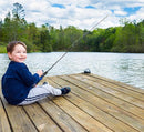 Urban Deco Kids Fishing Pole Set Portable Telescopic Kids Fishing Rod and Reel Combo Kit with Tackle Box for Beginners, Boys,Girls,Youth,Children by TinyTreasures Baby Boutique