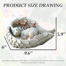 Solar Dog Garden Statues Outdoor Décor- Dog Figurines Solar LED Light Lawn Ornaments - Yard Decorations for Patio, Balcony, Backyard -Unique Birthday House Warming Gifts for Mom by CozyNest Decor