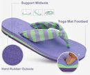 KuaiLu Flip Flops for Women with Arch Support Yoga Mat Comfortable Summer Beach Walking Thong Cushion Sandals Slip On Indoor Outdoor by TinyTreasures Baby Boutique