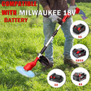 Cordless String Trimmer Compatible with Milwaukee 18V Batteries,Folding 3 in 1 Electric Weed Wacker with Brushless Motor,8 INCH Electric Weed Wacker/Edger Trimmer for Lawn,Garden,Yard(Tool Only) by GreenHaven Gardens