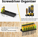 UNITEDPOWER Wall Mount Hand Tool Storage Set, Screwdriver Organizer, Pliers Holder, Hammer Rack, Metal Hardware Tray for Garage Workshop Workbench - 4 Pack by GreenHaven Gardens
