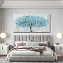 Yuaxker Tree Wall Art Blue and Gold Canvas Painting Modern Aesthetic Wall Decor Spiritual Artwork for Living Room Bedroom Dining Room Office Home Decor 20x40inch by CozyNest Decor