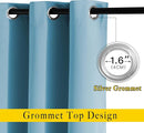 NICETOWN Teal Blue Blackout Curtains 84 inch Length 2 Panels, Grommet Thermal Insulated Window Treatments Light & Sound Reducing Drapes for Living Room/Bedroom, W46 x L84 by TinyTreasures Baby Boutique