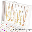 Earrings Jewelry Box for Girls, 5 Layers Jewelry Organizer with Earring Holder Organizer for Girls Earring Organizer Jewelry Boxes for Women Earrings and Necklaces Jewelry Box Organizer White by TinyTreasures Baby Boutique