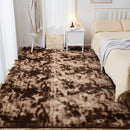 Fluffy Shag Area Rug, 3x5 Tie-Dyed Brown Rugs for Bedroom, Soft Plush Area Rugs for Living Room, Non-Slip Indoor Carpet for Nursery, Study Room, Dressing Room, Home Decor by TinyTreasures Baby Boutique