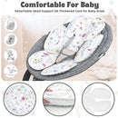 Pea Pod Infant Car Seat Pad 2-in-1 Baby Car Seat Head & Body Support for Newborn Girl Reversible 3 Layer Warm Preemie Carseat Stroller Cushion Headrest with Soft Minky Dot Fabric, Wildflower by TinyTreasures Baby Boutique