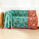 Boho Throw Blanket 80''x90'',100% Cotton Blankets for Couch Bed,Cotton Quilt Travel Muslin Blankets Farmhouse Home Decor Soft Lightweight Picnic Blanket by CozyNest Decor