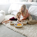 NaturalCozy 5-Piece Rectangle Storage Basket Set- Natural Cotton Rope Woven Baskets for Organizing! Small Basket for Montessori, Baby Nursery, Dog Toy Baskets, Cat Toy Box, Bathroom Organization Bin by TinyTreasures Baby Boutique