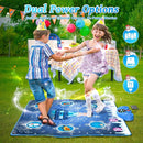 Dance Mat, Ice and Snow 6-Button Princess Dance Mat for Kids Ages 4-8, Bluetooth Music Control, 13 Built-in Music, 6 Game Modes, 3-10 Year Old Girl Gifts by TinyTreasures Baby Boutique