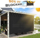 VICLLAX Shade Fabric Sun Shade Cloth Privacy Screen with Grommets for Patio Garden Pergola Cover Canopy Carport 12x20 FT, Graphite by GreenHaven Gardens