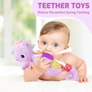 Sumobaby Infant Baby Musical Stuffed Animal Activity Soft Toys with Multi-Sensory Crinkle, Rattle and Textures, for Tummy Time Newborn 0-3-6-12 Months Boys, Girls, Seahorses, Purple by TinyTreasures Baby Boutique