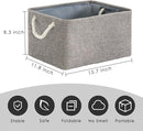 TheWarmHome Storage Bins - 3PCS Fabric Storage Baskets for Organizing Shelves | Large Basket Closet Organizer for Home Shelf Dog Laundry Organization | Collapsible Storage Cubes W/Handles by TinyTreasures Baby Boutique