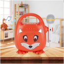 Singimals Kids Karaoke Speaker with Microphone - Unleash Your Child's Inner Superstar, Bluetooth v5.1, 12H Playtime, 5W Speaker, Multicolor LED Lighting, Asher The Fox by TinyTreasures Baby Boutique