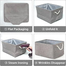 TcaFmac Organization and Storage Basket for Organizing - Large 2 Pack 16x12x12 inch Fabric Storage Cubes, Collapsible Storage Bins for Shelves Closet Gift Cloth Toy Books Baby (Grey) by TinyTreasures Baby Boutique