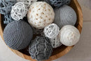 ANDALUCA Decorative Balls Bag Bowl Filler Home Decor (Grey) by CozyNest Decor