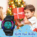 Kids Watch,Boys Watch for 3-15 Year Old Boys,Digital Sport Outdoor Multifunctional Chronograph LED 50 M Waterproof Alarm Calendar Analog Watch for Children with Silicone Band,Kids Gift by TinyTreasures Baby Boutique