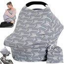 Car Seat Canopy Breastfeeding Cover - Multi Use Baby Stroller and Carseat Cover, Breastfeeding Covers, Boys and Girls Shower Gifts (Classical Arrows) by TinyTreasures Baby Boutique