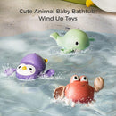 TUMAMA Baby Bath Toy,Bath Bubble Maker Machine with Music,3 Wind-Up Bathtub Toys,Crab Shower Water Toy for Toddlers Kids Boys Grils,4 Pieces by TinyTreasures Baby Boutique