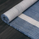 Bordered Outdoor Rug 8x10 Washable Outside Carpet for Indoor Patio Porch Waterproof Easy Cleaning Non Shedding Area Rugs Blue 8 x 10 by CozyNest Decor