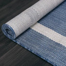 Bordered Outdoor Rug 5x7 Washable Outside Carpet for Indoor Patio Porch Waterproof Easy Cleaning Non Shedding Area Rugs Blue 5 x 7 by CozyNest Decor