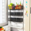 Magnetic Basket Organizer Holder for Fridge Magnetic Storage Bin Box Containers for Refrigerator Whiteboard Classroom (Small, White) by CozyNest Decor
